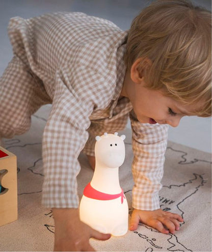 Giraffe Silicone Lamp - White